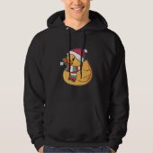 Kerstrubber Duck Santa Hat Gift for Duck Fans Hoodie (Voorkant)
