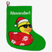 KerstRubber Ducky, Grote Kerstsok (Voorkant)