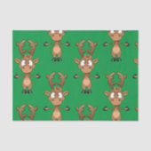 Kerstrudolph Red Nose Reindeer Tissuepapier (Voorkant)