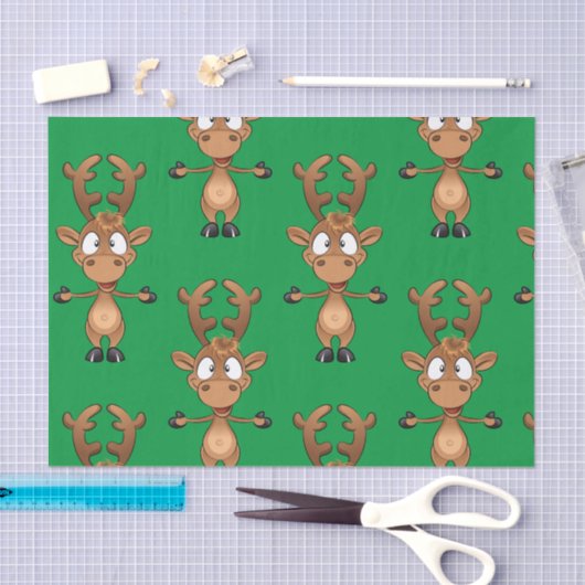 Kerstrudolph Red Nose Reindeer Tissuepapier (Craft)