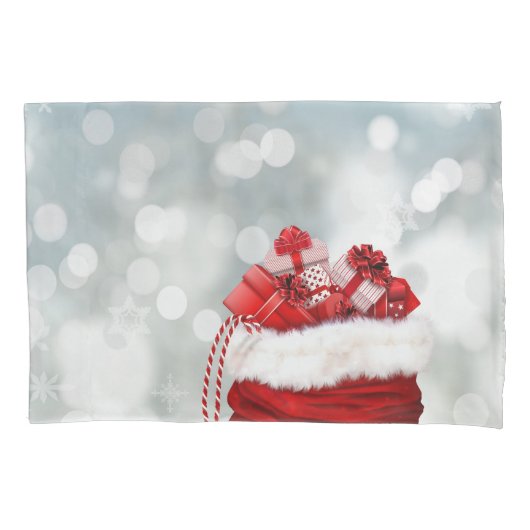 kerstrugzak met cadeautjes kussensloop (Voorkant)