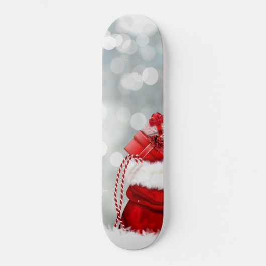 kerstrugzak met cadeautjes persoonlijk skateboard (Voorkant)