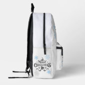 Kerstrugzak met feestelijk design bedrukte rugzak (Links)