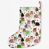 Kerstruw collie kleine kerstsok (Achterkant)