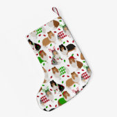 Kerstruw collie kleine kerstsok (Achterkant (Hangend))