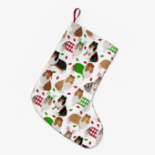 Kerstruw collie kleine kerstsok (Voorkant (Hangend))