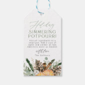 Kersts simmerende potpourri cadeaubijslage cadeaulabel (Voorkant)
