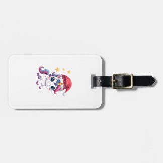 Kersts Unicorn T-shirt (2) Bagagelabel