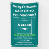 Kerstsale Bedrijf Turkoois Groen 76 x 122 cm Spandoek (Verticaal)