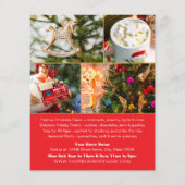 Kerstsale Winkelfeest Rode Zakelijke Uitstraling Flyer (Achterkant)