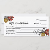 Kerstsalon en cadeaubonnen (Achterkant)