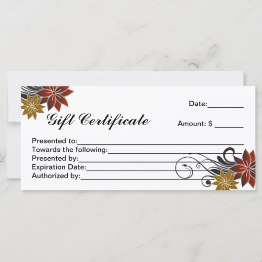 Kerstsalon en cadeaubonnen (Achterkant)