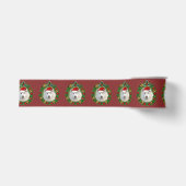 KerstSamoyed dog 2-inch Grosgrain lbon Lint (Voorkant)
