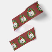 KerstSamoyed dog 2-inch Grosgrain lbon Lint (Achterkant)