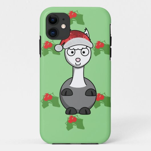 kerstsanta Alpaca Case-Mate iPhone Case (Achterkant)