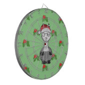 kerstsanta Alpaca Dartbord (Voorkant Links)
