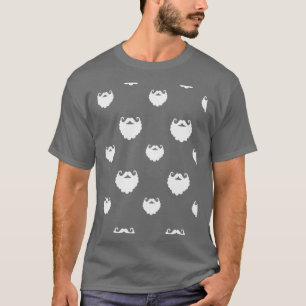 Kerstsanta-baardpatroon T-shirt
