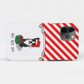 KerstSanta Boston Terrier (zwart) Cute Case-Mate iPhone Case (Achterkant (horizontaal))