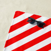 KerstSanta Boston Terrier (zwart) Cute Strandlaken (In situ)