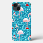 kerstsanta flamingo Case-Mate iPhone case (Achterkant)