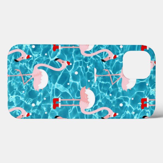 kerstsanta flamingo Case-Mate iPhone case (Achterkant (horizontaal))