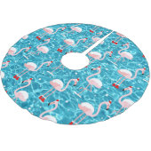 kerstsanta flamingo kerstboom rok (Gekanteld)