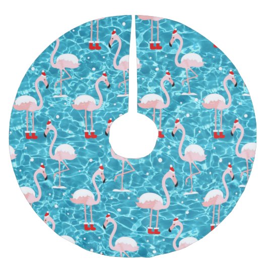 kerstsanta flamingo kerstboom rok (Voorkant)