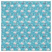 kerstsanta flamingo stof (Swatch)