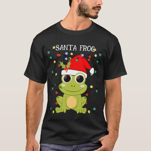 kerstSANTA FROG Unisex T-shirt (Voorkant)