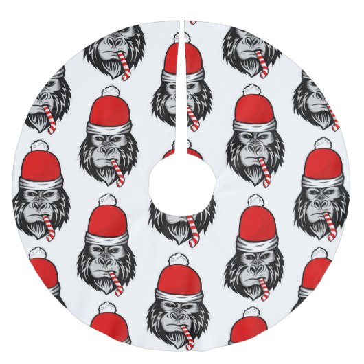kerstsanta gorilla kerstboom rok (Voorkant)