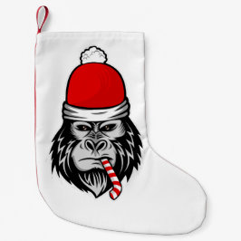 kerstsanta gorilla kleine kerstsok