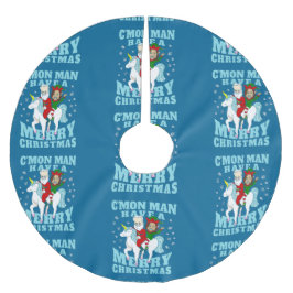 kerstsanta joe biden kamala harris unicorn kerstboom rok