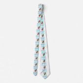 kerstsanta joe biden kamala harris unicorn stropdas (Achterkant)