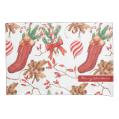 Kerstscans, kaneel en patroonpatroon kussensloop (Voorkant)