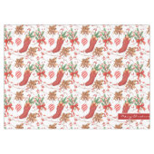Kerstscans, kaneel en patroonpatroon tafelkleed (Voorkant (Horizontaal))