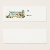 kerstsceen- cadeauKaart Mini Visitekaartjes (Voorkant /achterkant)