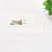 kerstsceen- cadeauKaart Mini Visitekaartjes (Bureau)
