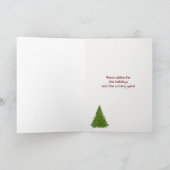 kerstscene Angel Rockefeller Plaza NYC Feestdagen Kaart (Binnen)