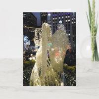 kerstscene Angel Rockefeller Plaza NYC