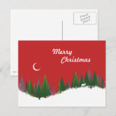 kerstscène Bossen Feestdagenkaart (Voorkant / Achterkant)