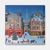  kerstscène buiten magneet (Voorkant)