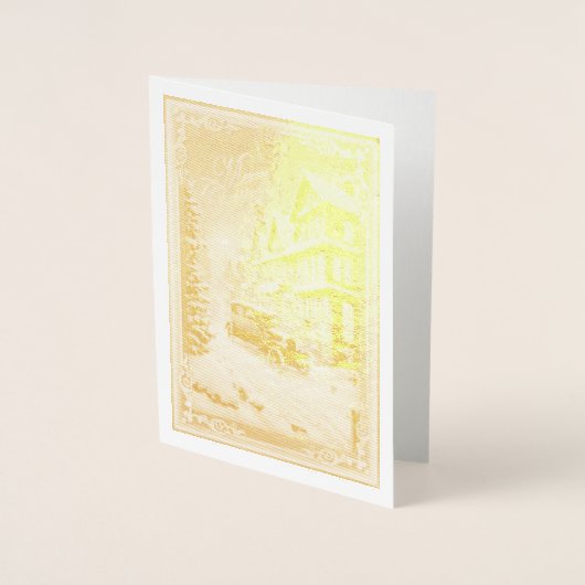 Kerstscène Folie Kaarten (Voorkant)