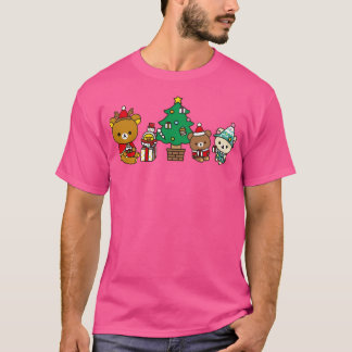 Kerstscène Geïnspireerd Rilakuma Graphic T-shirt