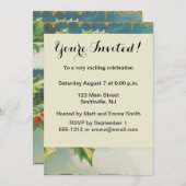 Kerstscène Holly Snow Winter Kaart (Voorkant / Achterkant)