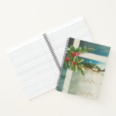 Kerstscène Holly Snow Winter Notitieboek (Binnen)