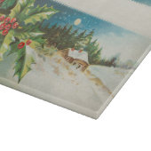 Kerstscène Holly Snow Winter Snijplank (Hoek)