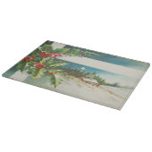 Kerstscène Holly Snow Winter Snijplank (Hoek)