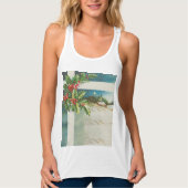 Kerstscène Holly Snow Winter Tanktop (Voorkant)