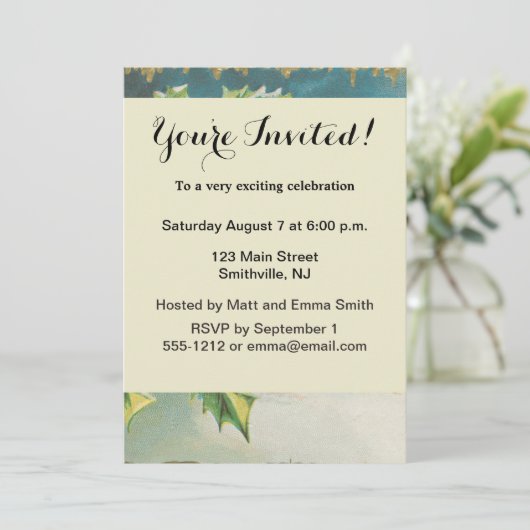 Kerstscène Hulst Sneeuw Winter Kaart (Staand voorkant)