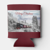  kerstscène in de winter blikjeskoeler (Achterkant)